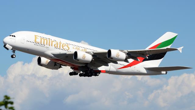 A6-EDV:Airbus A380-800:Emirates Airline